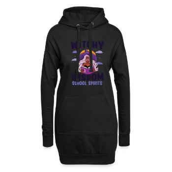 Hexenweisheit Schulgeister Lehrer Halloween - Hoodie-Kleid - Schwarz - Vorne