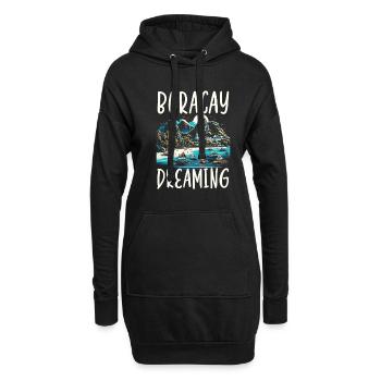 Boracay Philippinen Sommerurlaub Boaracay Beach - Hoodie-Kleid - Schwarz - Vorne