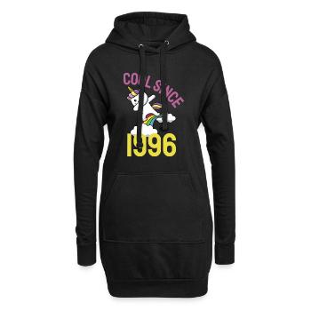 Cool depuis 1996 Dabbing cat 26ème anniversaire - Sweat-shirt à capuche long Femme - noir - Devant