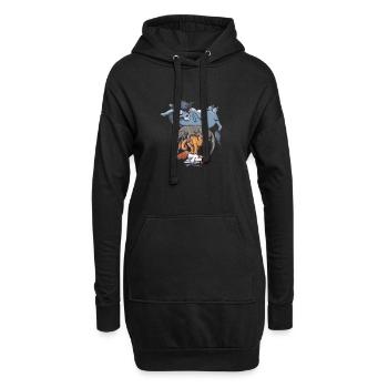 Worth A Try - Hoodie-Kleid - Schwarz - Vorne