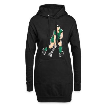 Hockey Femme - Sweat-shirt à capuche long Femme - noir - Devant