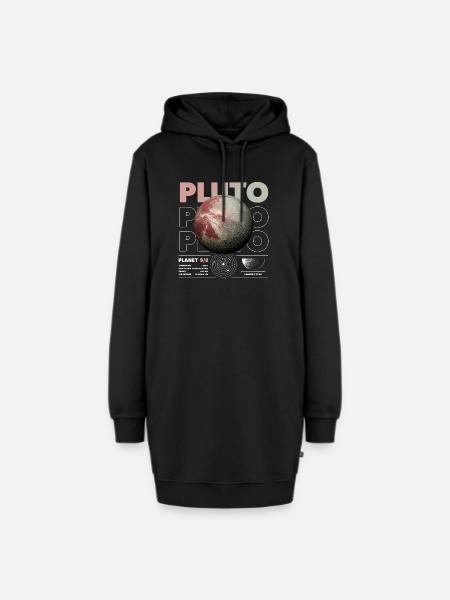 Pluto details - Hoodie-Kleid - Schwarz
