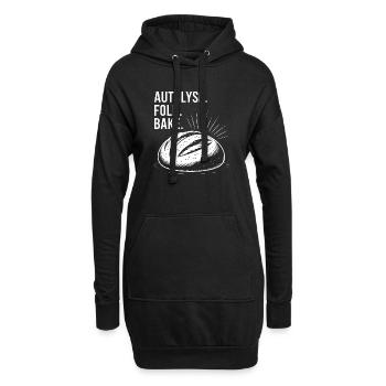 Bread Bold : Art de l’autolyse - Sweat-shirt à capuche long Femme - noir - Devant