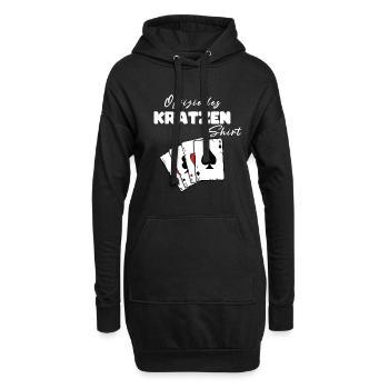 Kratzen Offizielles Shirt - Hoodie-Kleid - Schwarz - Vorne