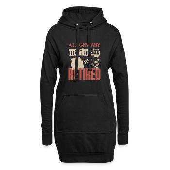 Un facteur légendaire a pris sa retraite - Sweat-shirt à capuche long Femme - noir - Devant