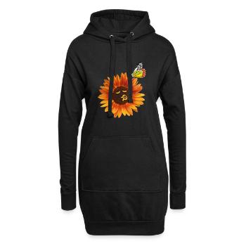 natur 24 - Hoodie-Kleid - Schwarz - Vorne