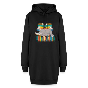 Elephant Lovers Wildlife Safari Zookeeper Büche - Sweat-shirt à capuche long Femme - noir - Devant
