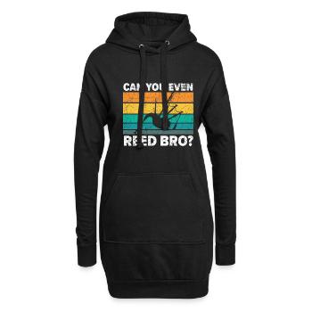 Kannst du überhaupt blasen, Bruder? Instrument Mus - Hoodie-Kleid - Schwarz - Vorne