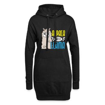 Alpaka Nicht Llama Alpakaflüsterer Bauernhoftier - Hoodie-Kleid - Schwarz - Vorne
