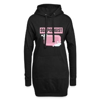 Soapologist Handmade Soap Einseifen Seifenherstell - Hoodie-Kleid - Schwarz - Vorne