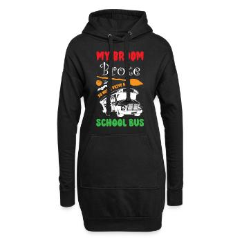 Funny Witch School Bus Driver Halloween - Hoodie-Kleid - Schwarz - Vorne