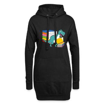 Livres de dinosaures Futur paléontologue Dinosaures - Sweat-shirt à capuche long Femme - noir - Devant