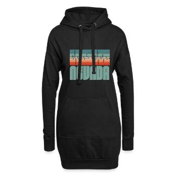 Retro Nevada USA Staat Amerika Nevadan Carson City - Hoodie-Kleid - Schwarz - Vorne