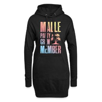 Malle Party Crew - Hoodie-Kleid - Schwarz - Vorne