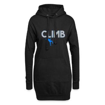 Boulderer Escalade Alpinisme Bloc - Sweat-shirt à capuche long Femme - noir - Devant