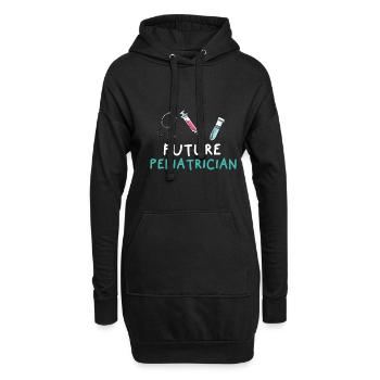 Kinderarzt Krankenhaus Medizin Arzthelferin - Hoodie-Kleid - Schwarz - Vorne
