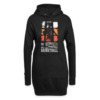 Basket-ball Femme Basketteur Joueur de basket-ball - Sweat-shirt à capuche long Femme - noir - Devant