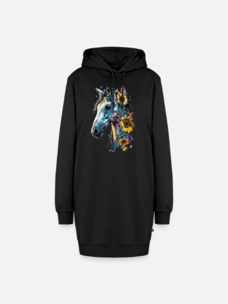 Arabic - Hoodie Dress - black