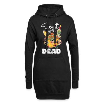 Dia de Muertos Totenschädel - Hoodie-Kleid - Schwarz - Vorne