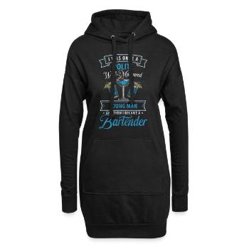 Bar Disko Shaker Trinkgeld - Hoodie-Kleid - Schwarz - Vorne