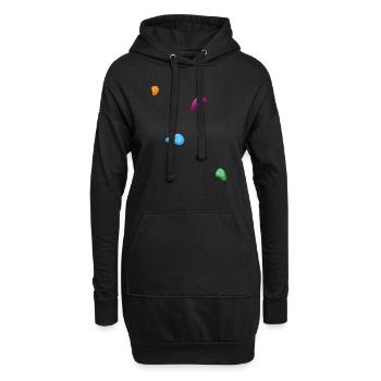 escalade bloc bloc rochers escalade libre - Sweat-shirt à capuche long Femme - noir - Devant