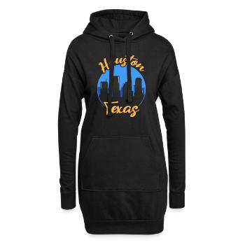 Houston Texas Design für stolze Houstoner - Hoodie-Kleid - Schwarz - Vorne