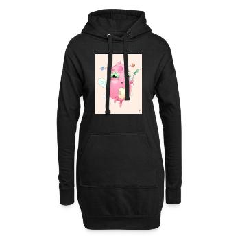 Cartoon - Sweat-shirt à capuche long Femme - noir - Devant