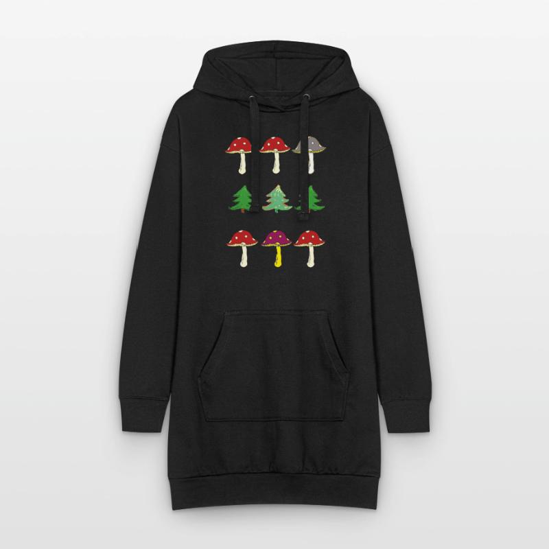 Toadstools and forest Hoodie Dress