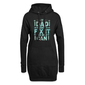Opa, Oma, Opa, Oma, Papa, Mama, - Hoodie-Kleid - Schwarz - Vorne