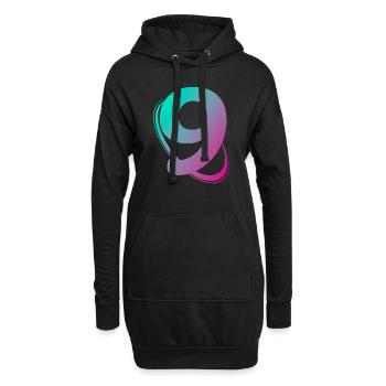 Nummer 9 mehrfarbig - Hoodie-Kleid - Schwarz - Vorne