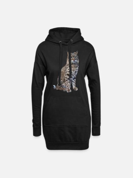 Lynx - Sweat-shirt à capuche long Femme - noir
