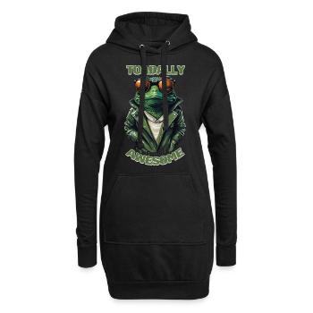 Toadally Awesome - Total Awesome Cool Toad - Hoodie-Kleid - Schwarz - Vorne
