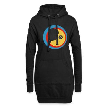 Vintage Pickleball Sports Paddle Lover Sunset - Sweat-shirt à capuche long Femme - noir - Devant