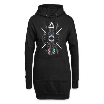 Next Gen 2020 by ART8NS - Hoodie-Kleid - Schwarz - Vorne