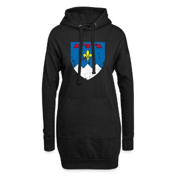 Alpes-de-Haute-Provence - Hoodie-Kleid - Schwarz - Vorne