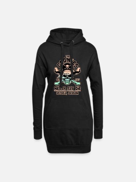 THE GOONIES 8 - Sweat-shirt à capuche long Femme - noir