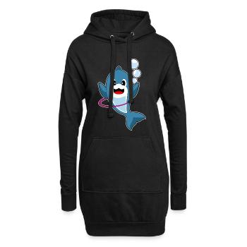 Gymnastique d’entraînement Dolphin Fitness Hoop - Sweat-shirt à capuche long Femme - noir - Devant