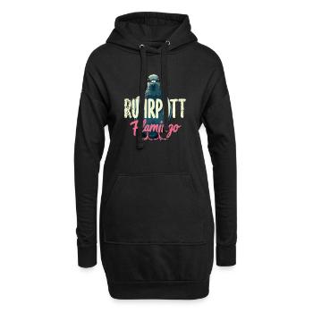 Ruhrpott Flamingo Ruhrgebiet Taube Dialekt - Hoodie-Kleid - Schwarz - Vorne