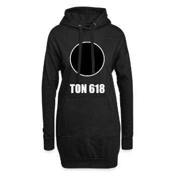 black hole, astronomy, clay 618, hunger, food - Hoodie Dress - black - Front