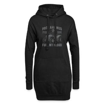 ATV Quad Squad - 4 roues hors route - Sweat-shirt à capuche long Femme - noir - Devant