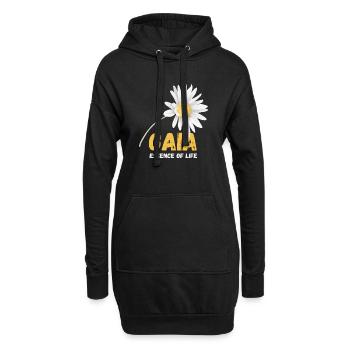 Der Geist der Erde - Hoodie-Kleid - Schwarz - Vorne