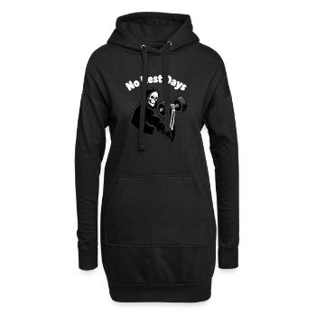 Pas de jours de repos Grim Lifter - Sweat-shirt à capuche long Femme - noir - Devant