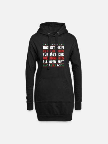 Christmas - Hoodie Dress - black