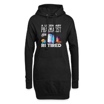 Apotheker Pharmazeutisch-technischer - Hoodie-Kleid - Schwarz - Vorne
