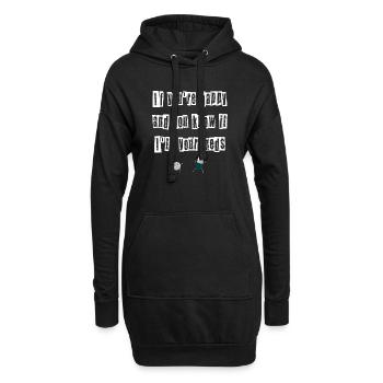 Si tu es heureux et que tu sais que c’est ton médicament - Sweat-shirt à capuche long Femme - noir - Devant