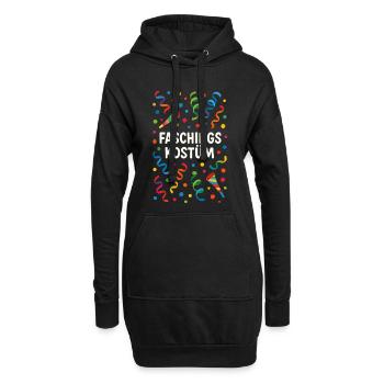Fasching Konfetti Faschingskostüm bunt - Hoodie-Kleid - Schwarz - Vorne