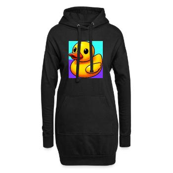 Caneton Canard Canard Canard - Sweat-shirt à capuche long Femme - noir - Devant