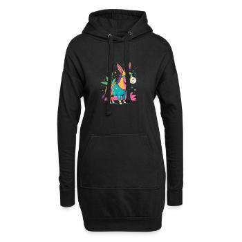 Eselfestliche Regenbogensonnenbrille - Hoodie-Kleid - Schwarz - Vorne