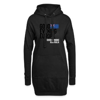Australie - Sweat-shirt à capuche long Femme - noir - Devant