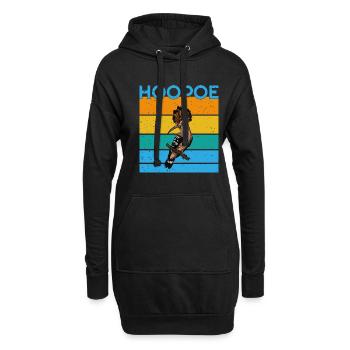 Wiedehopf Ornithologe Vogel Beobachten Wald - Hoodie-Kleid - Schwarz - Vorne